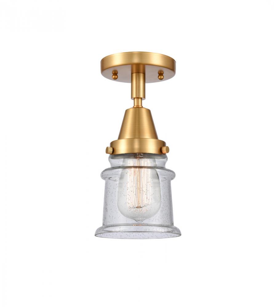 Canton - 1 Light - 6 inch - Satin Gold - Semi-Flush Mount