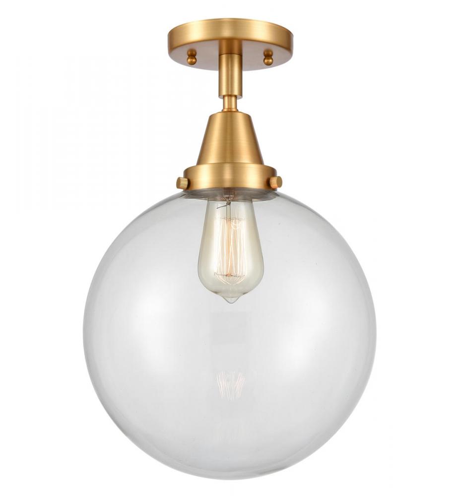 Beacon - 1 Light - 10 inch - Satin Gold - Semi-Flush Mount