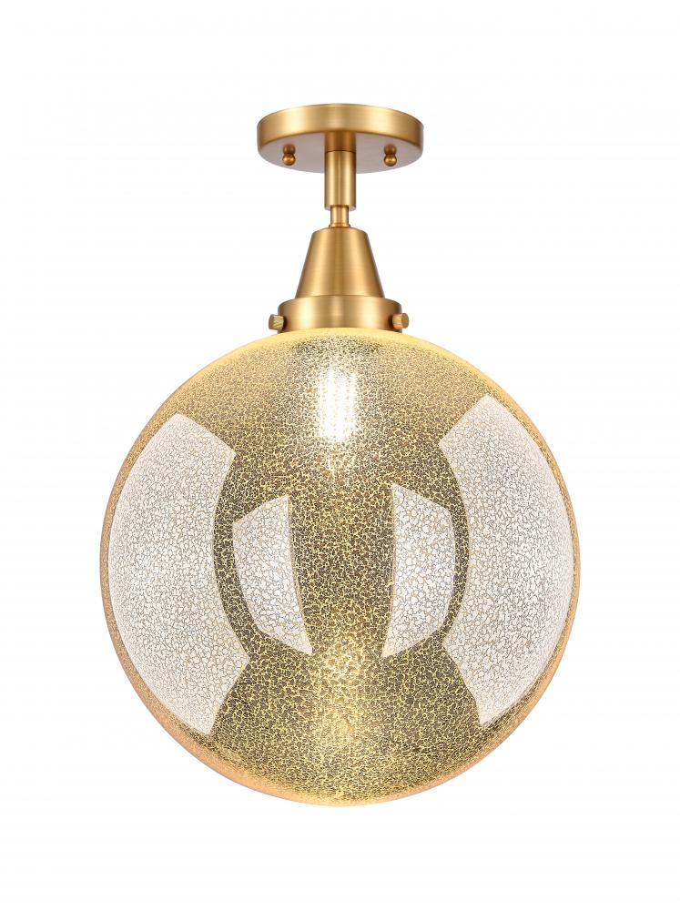 Beacon - 1 Light - 12 inch - Satin Gold - Semi-Flush Mount