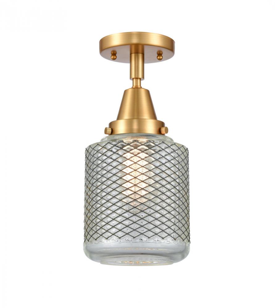 Stanton - 1 Light - 6 inch - Satin Gold - Semi-Flush Mount