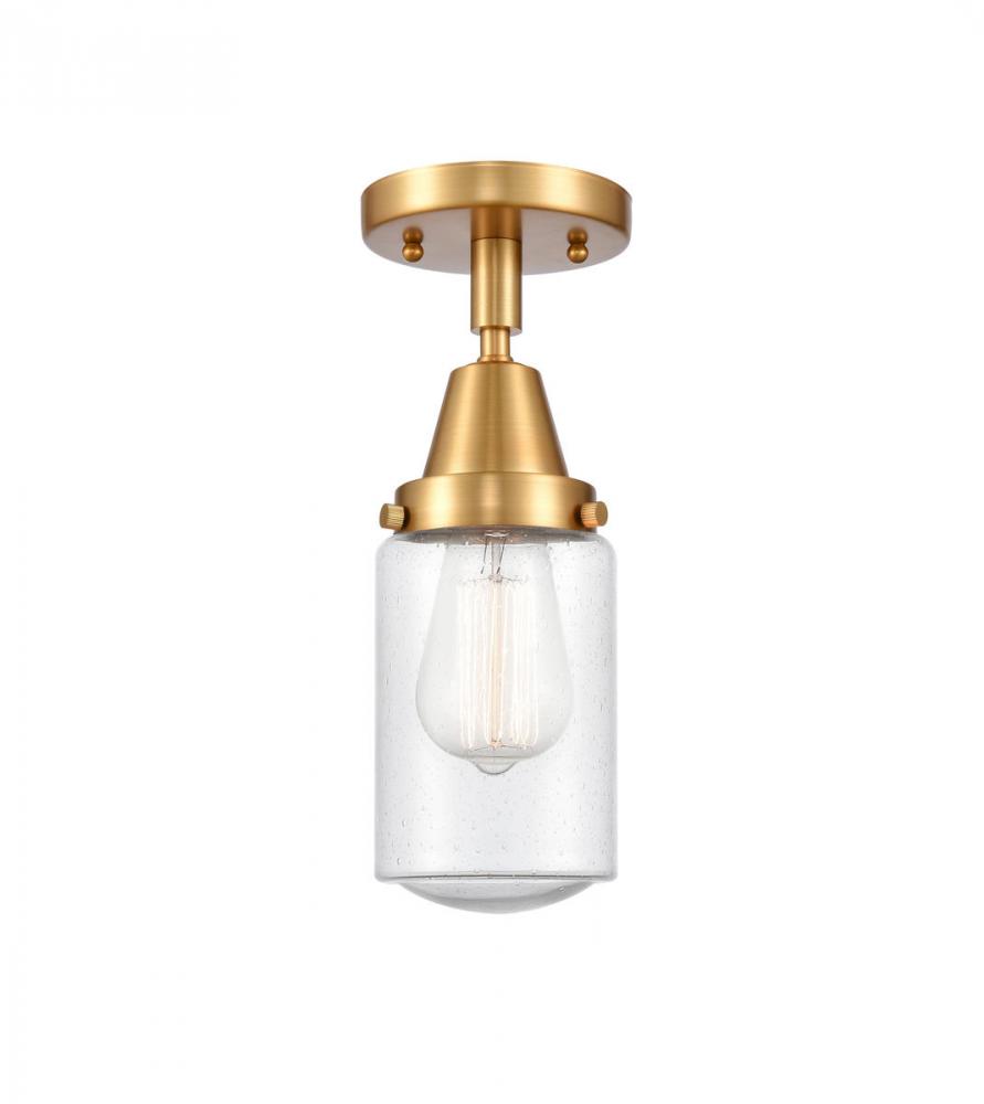 Dover - 1 Light - 5 inch - Satin Gold - Semi-Flush Mount