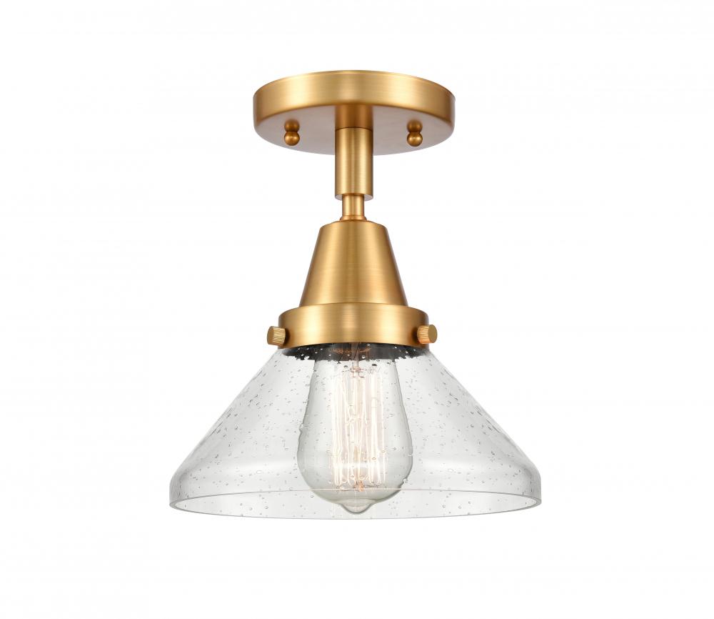 Caden - 1 Light - 8 inch - Satin Gold - Semi-Flush Mount