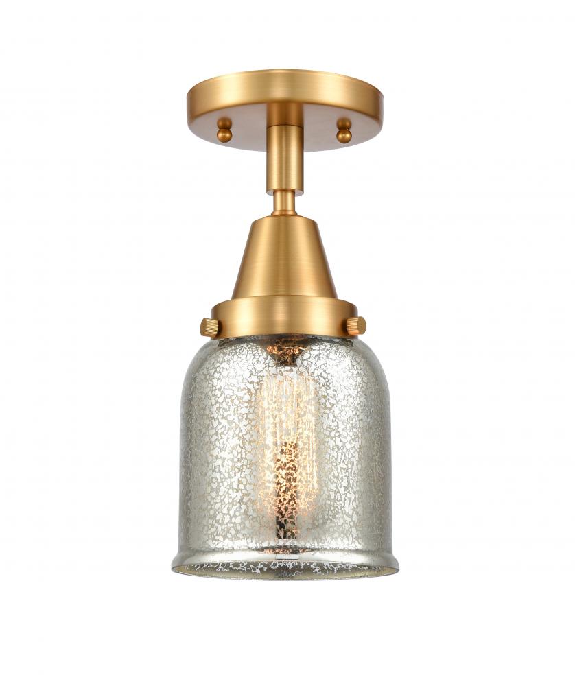 Bell - 1 Light - 5 inch - Satin Gold - Semi-Flush Mount
