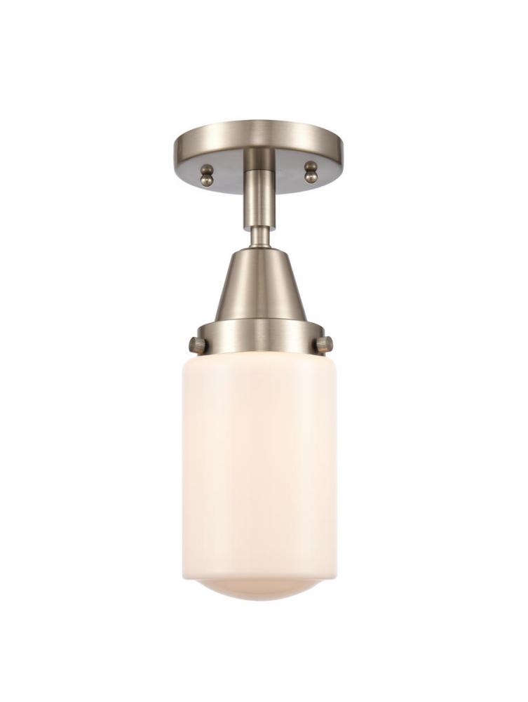 Dover - 1 Light - 5 inch - Brushed Satin Nickel - Semi-Flush Mount