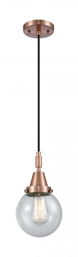 Beacon - 1 Light - 6 inch - Antique Copper - Mini Pendant