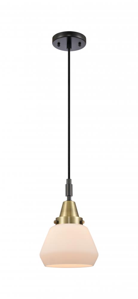 Fulton - 1 Light - 7 inch - Black Antique Brass - Mini Pendant