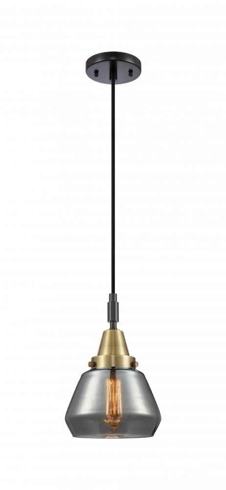 Fulton - 1 Light - 7 inch - Black Antique Brass - Mini Pendant