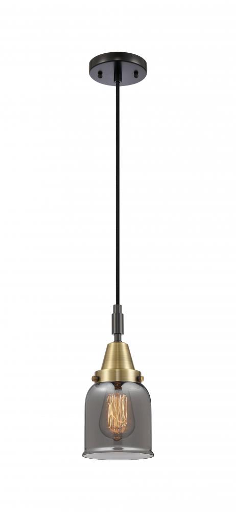Bell - 1 Light - 5 inch - Black Antique Brass - Mini Pendant