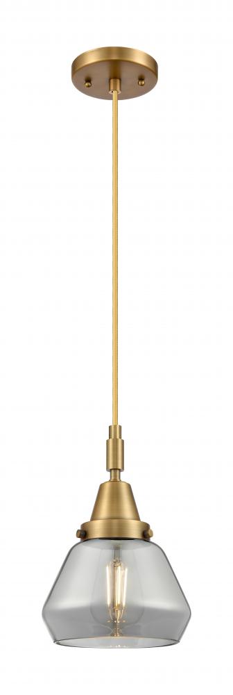 Fulton - 1 Light - 7 inch - Brushed Brass - Mini Pendant