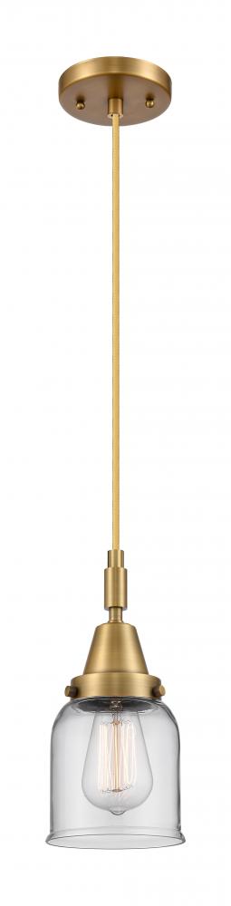 Bell - 1 Light - 5 inch - Brushed Brass - Mini Pendant