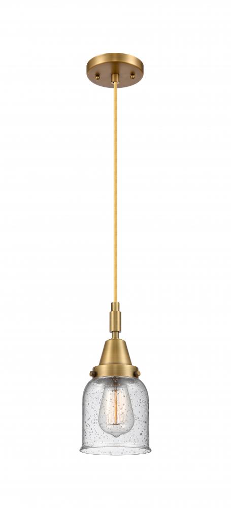 Bell - 1 Light - 5 inch - Brushed Brass - Mini Pendant
