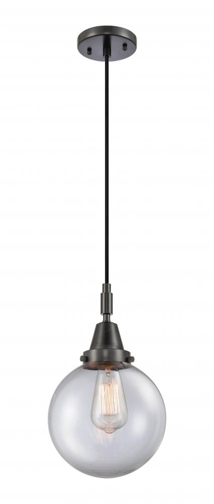 Beacon - 1 Light - 8 inch - Matte Black - Mini Pendant