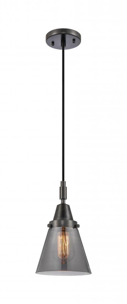 Cone - 1 Light - 6 inch - Matte Black - Mini Pendant