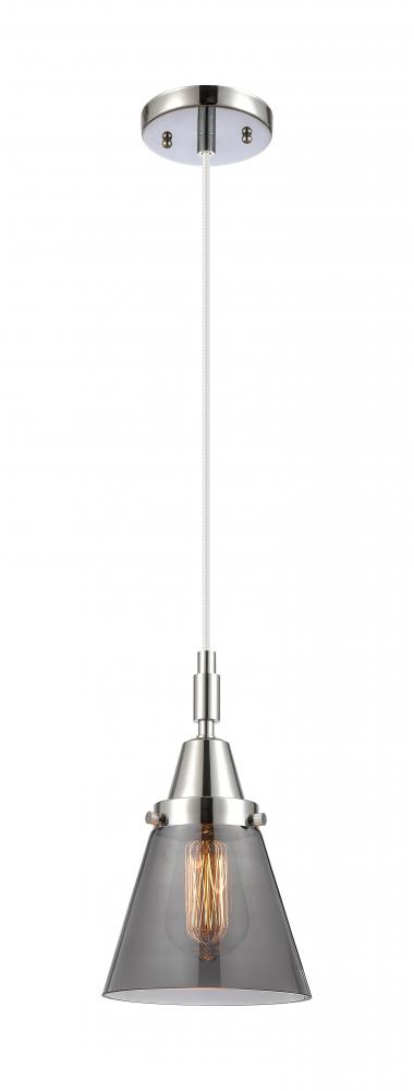 Cone - 1 Light - 6 inch - Polished Chrome - Mini Pendant