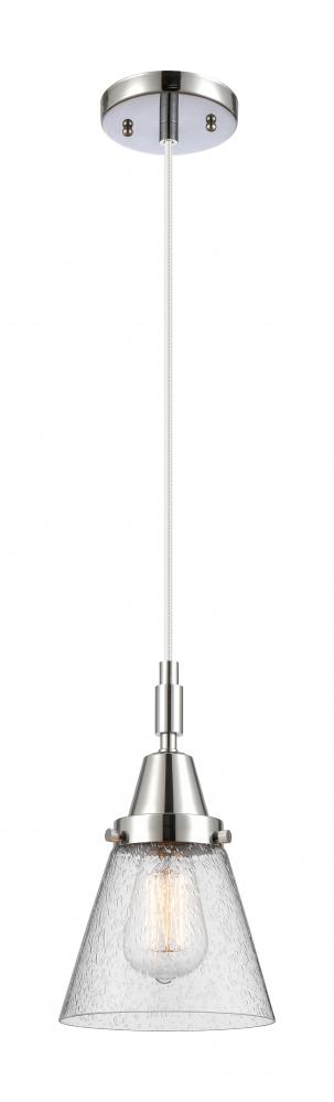 Cone - 1 Light - 6 inch - Polished Chrome - Mini Pendant