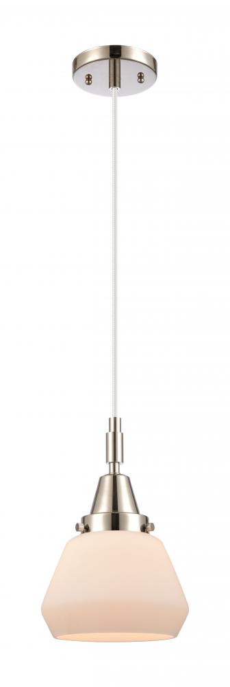 Fulton - 1 Light - 7 inch - Polished Nickel - Mini Pendant