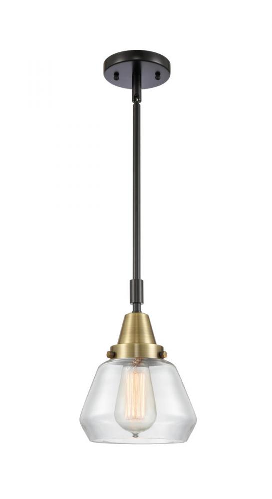 Fulton - 1 Light - 7 inch - Black Antique Brass - Mini Pendant