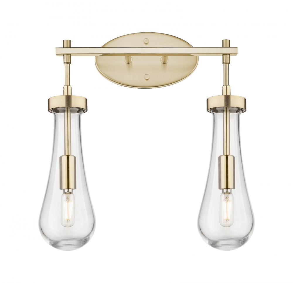 Owego - 2 Light - 17 inch - Champagne Bronze - Bath Vanity Light