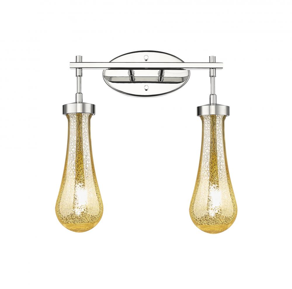 Owego - 2 Light - 17 inch - Polished Nickel - Bath Vanity Light