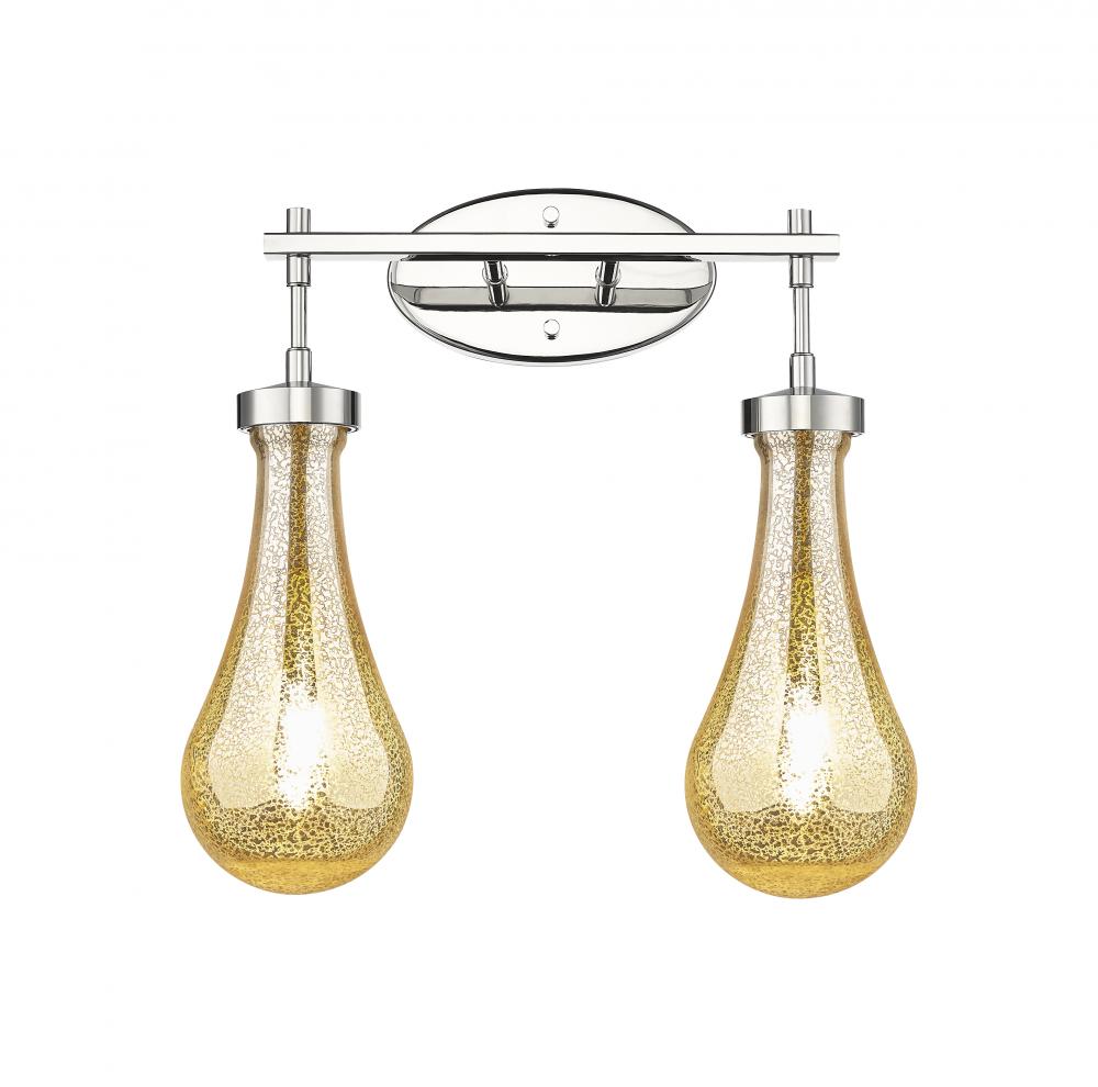 Owego - 2 Light - 17 inch - Polished Nickel - Bath Vanity Light