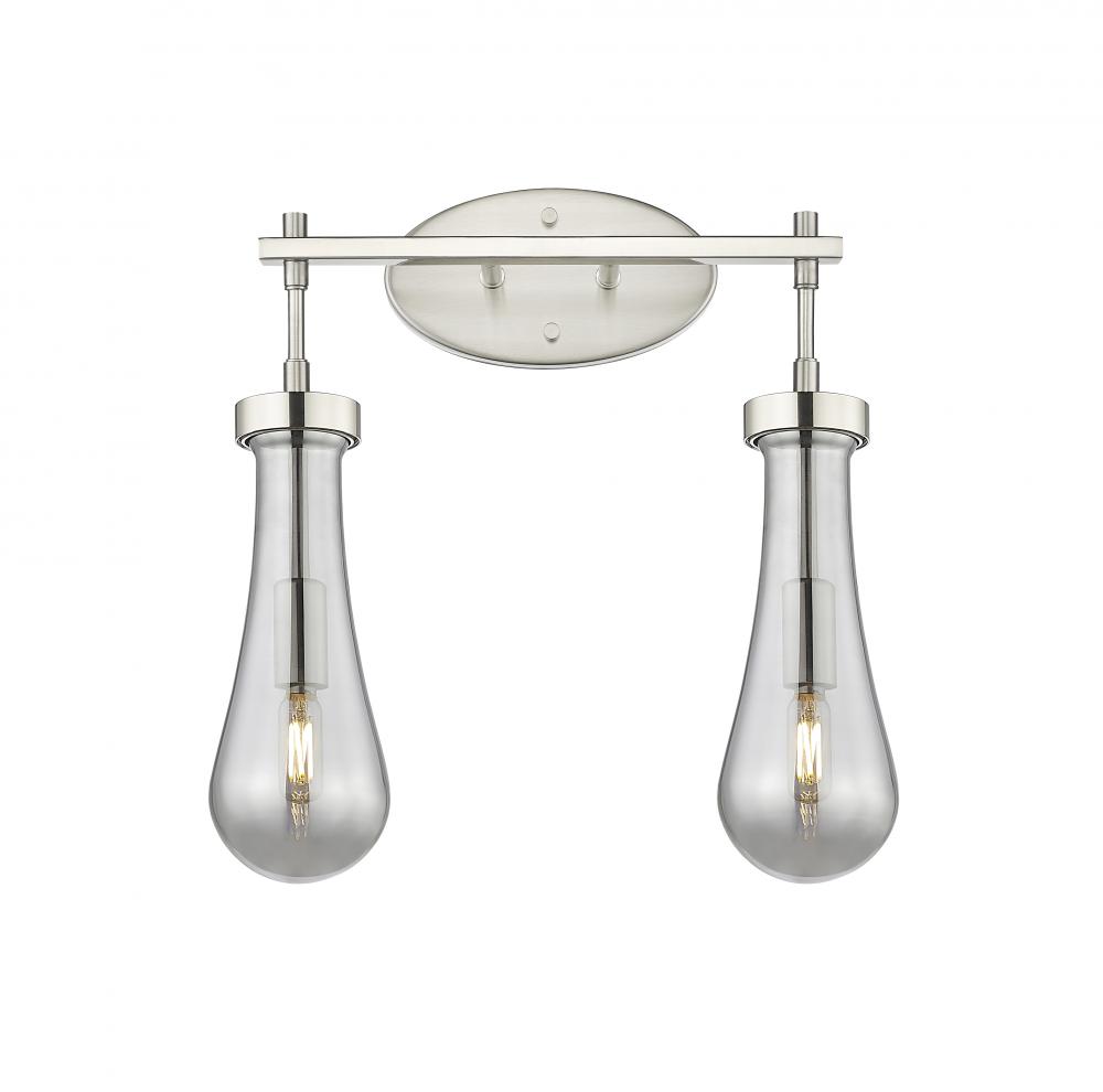 Owego - 2 Light - 17 inch - Satin Nickel - Bath Vanity Light