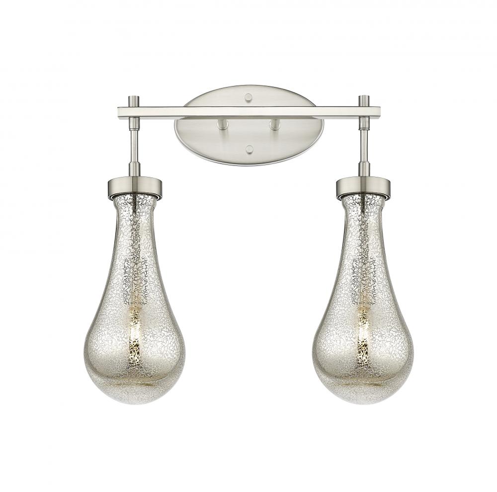 Owego - 2 Light - 17 inch - Satin Nickel - Bath Vanity Light