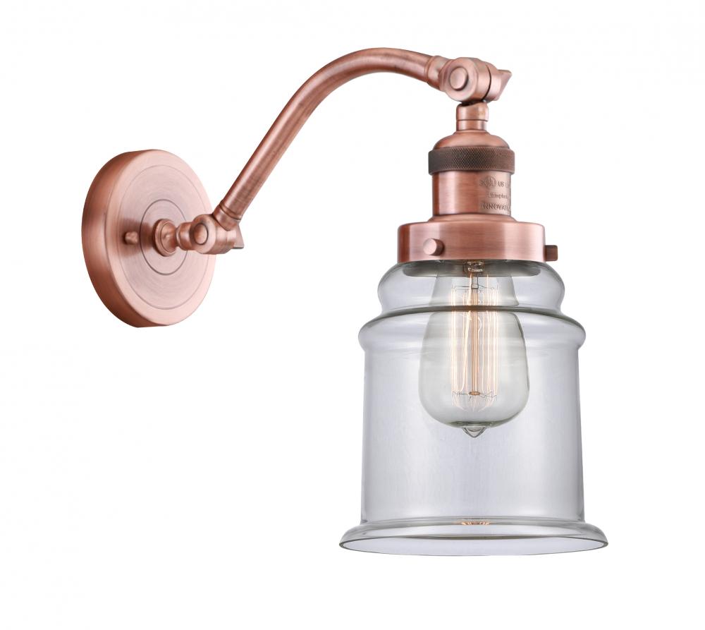 Canton - 1 Light - 6 inch - Antique Copper - Adjustable Sconce