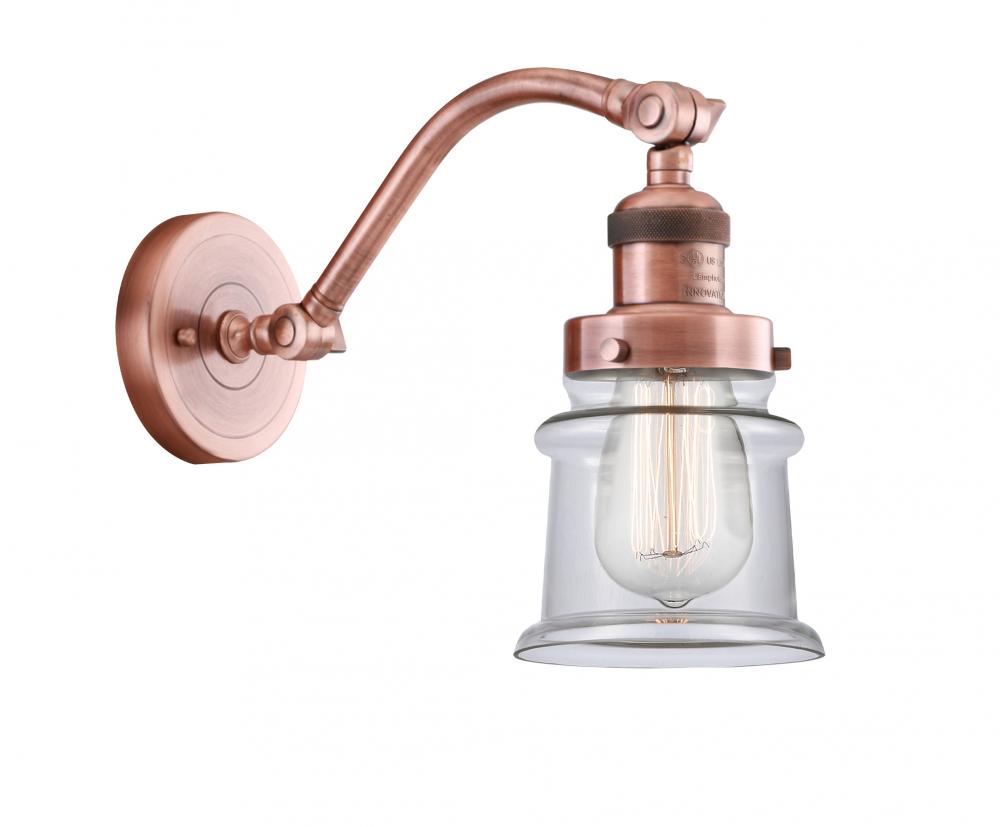 Canton - 1 Light - 7 inch - Antique Copper - Adjustable Sconce