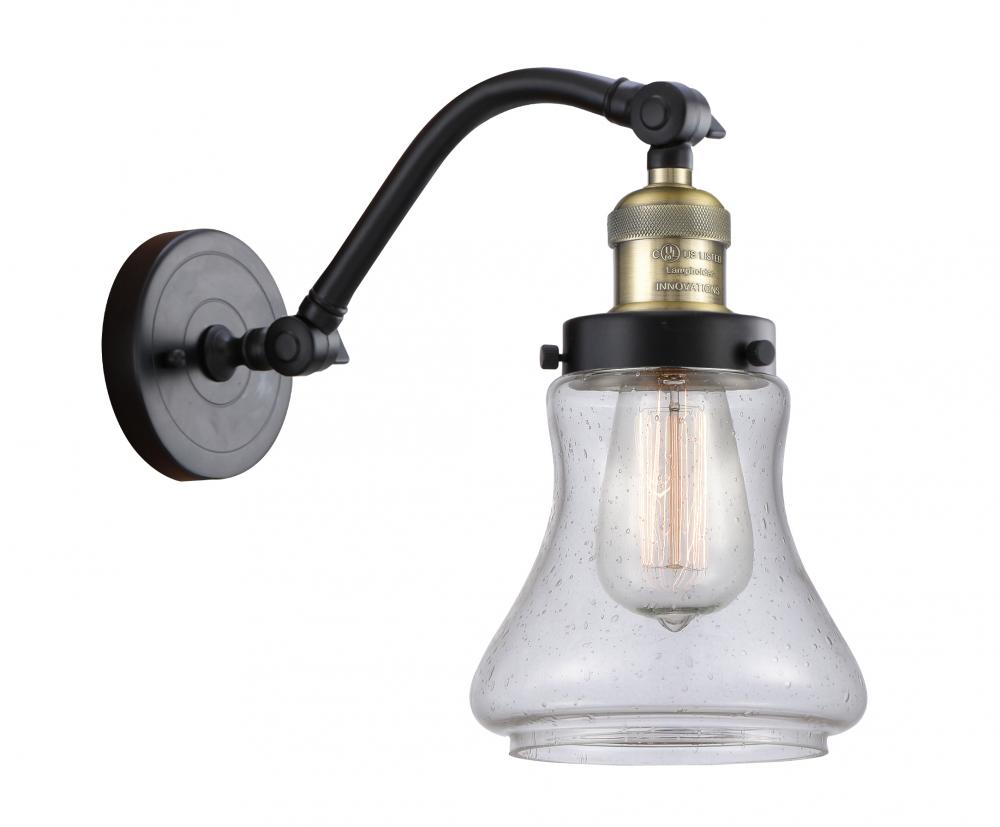 Bellmont - 1 Light - 7 inch - Black Antique Brass - Adjustable Sconce