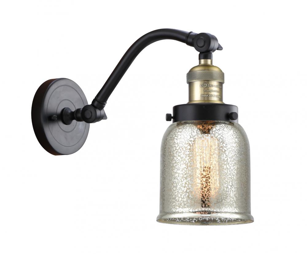 Bell - 1 Light - 5 inch - Black Antique Brass - Adjustable Sconce