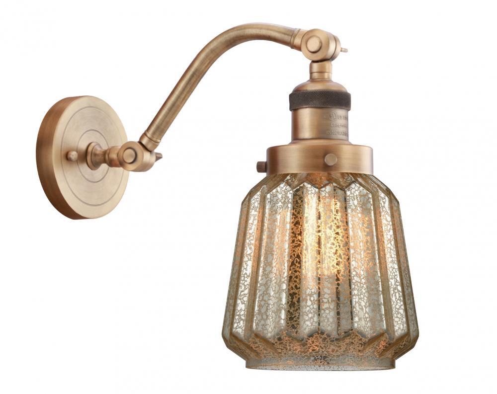 Chatham - 1 Light - 7 inch - Brushed Brass - Adjustable Sconce