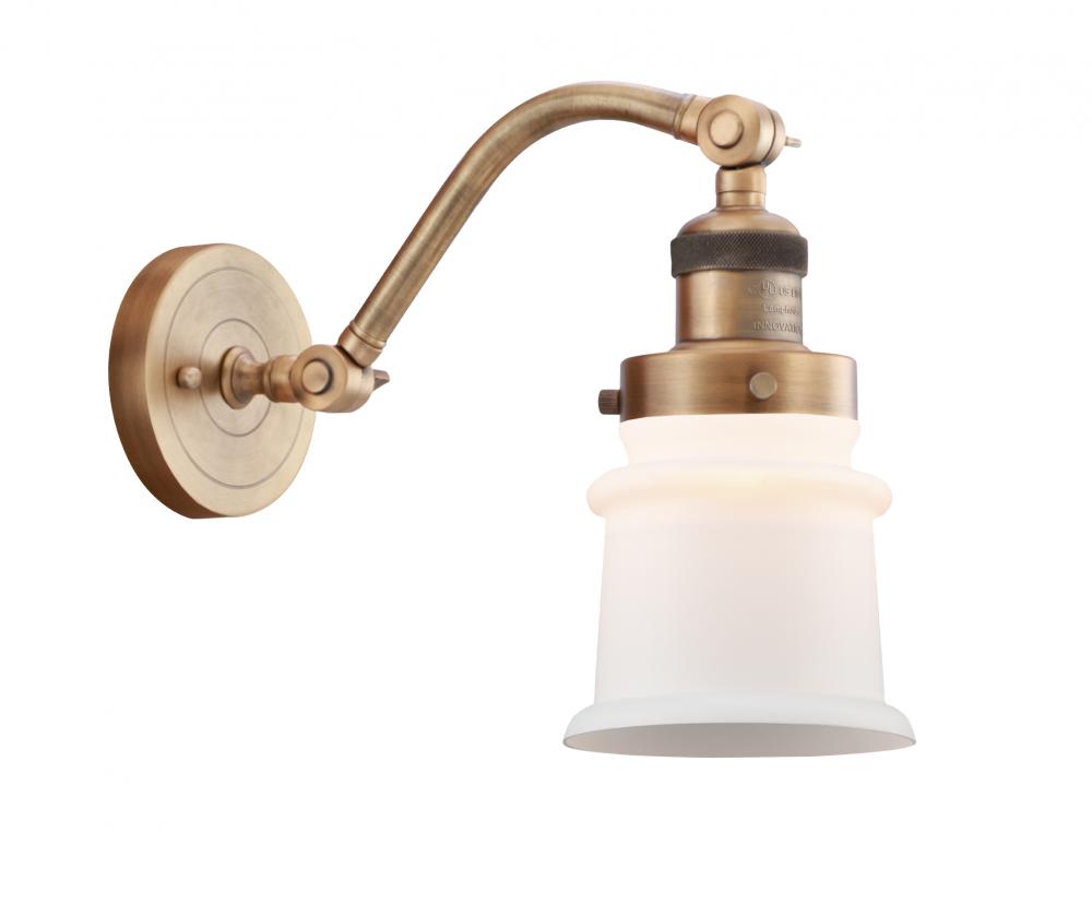 Canton - 1 Light - 7 inch - Brushed Brass - Adjustable Sconce