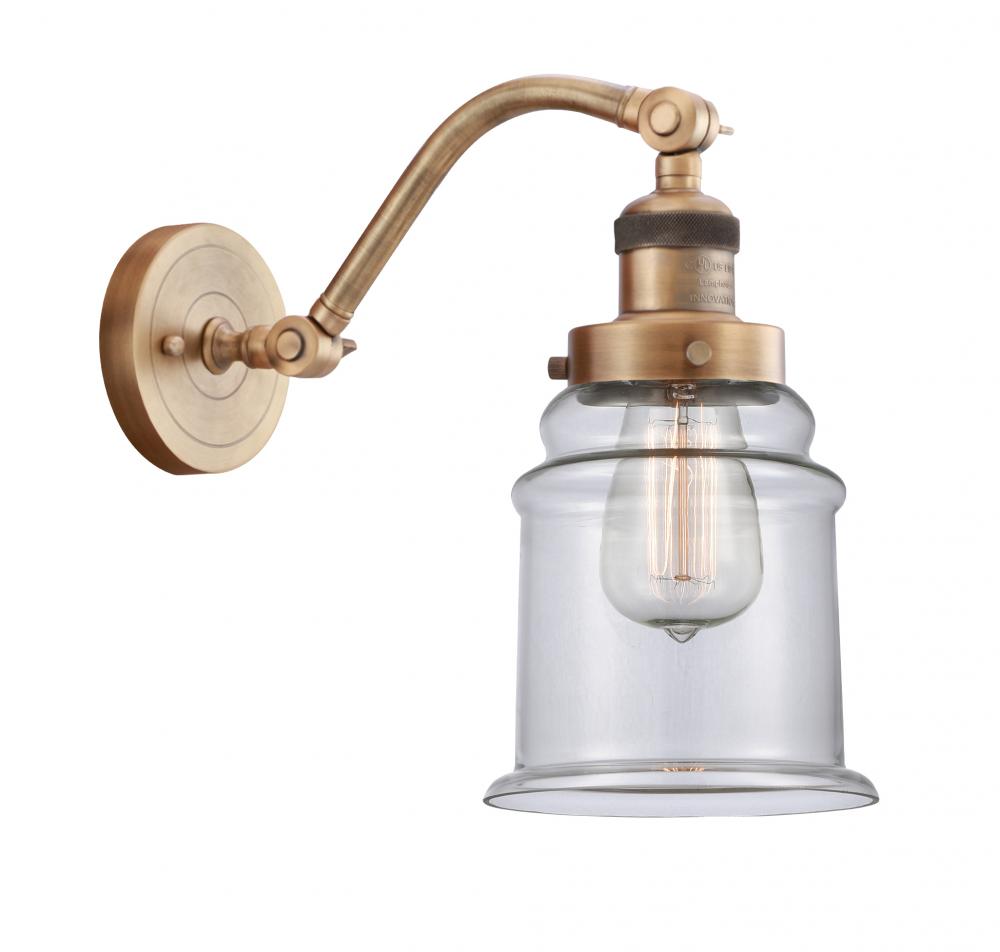 Canton - 1 Light - 6 inch - Brushed Brass - Adjustable Sconce