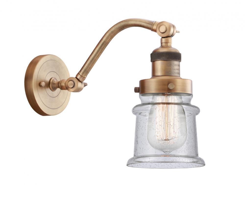 Canton - 1 Light - 7 inch - Brushed Brass - Adjustable Sconce
