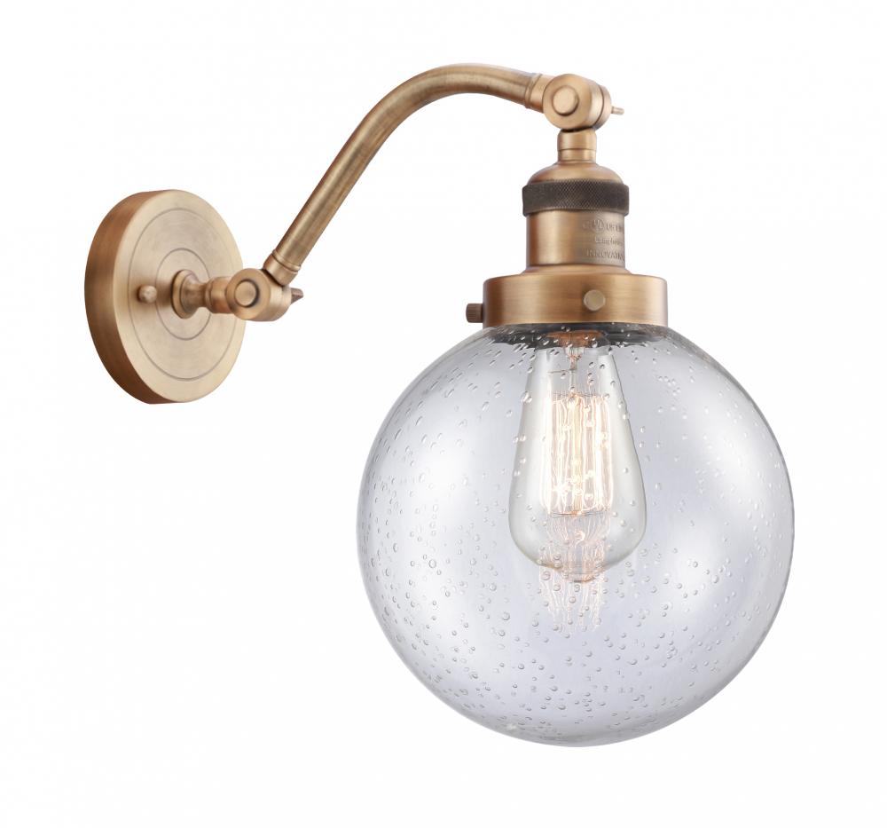 Beacon - 1 Light - 8 inch - Brushed Brass - Adjustable Sconce