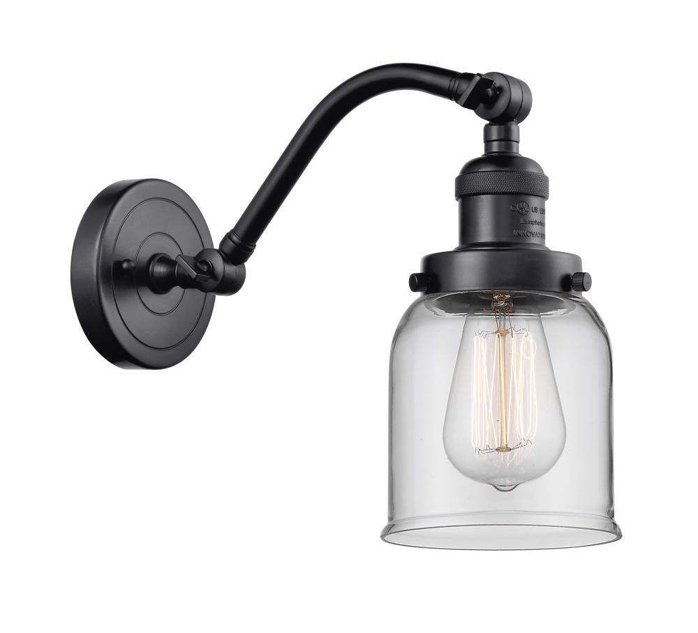 Bell - 1 Light - 5 inch - Matte Black - Adjustable Sconce