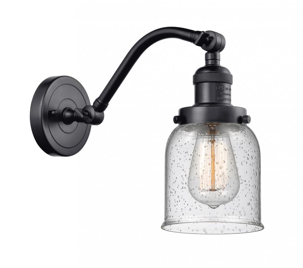 Bell - 1 Light - 5 inch - Matte Black - Adjustable Sconce