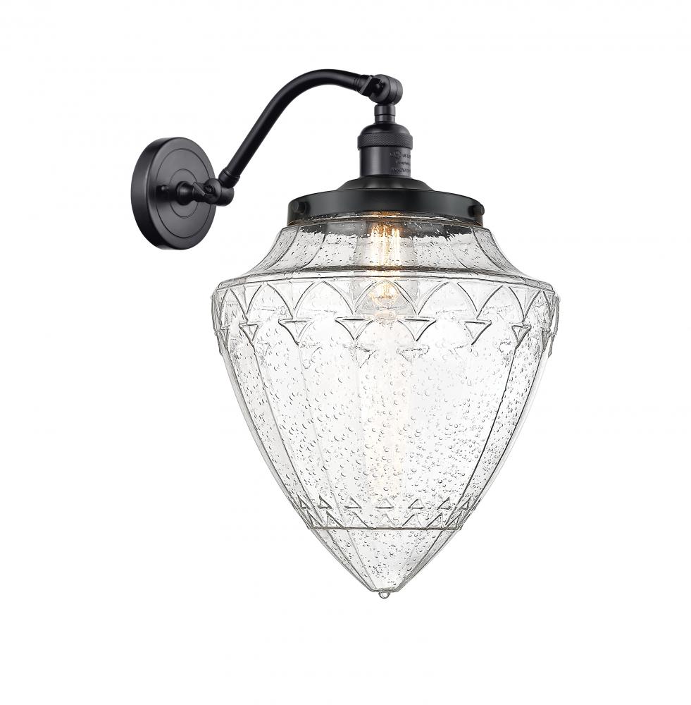 Bullet - 1 Light - 12 inch - Matte Black - Adjustable Sconce