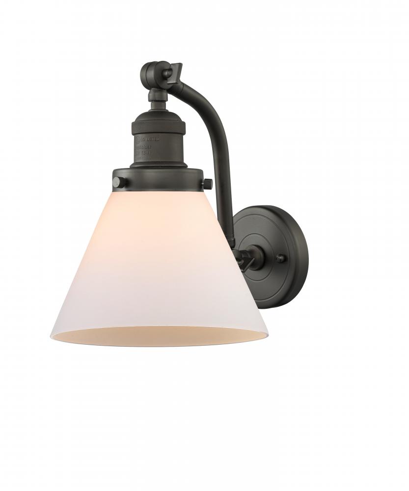 Cone - 1 Light - 8 inch - Oil Rubbed Bronze - Adjustable Sconce