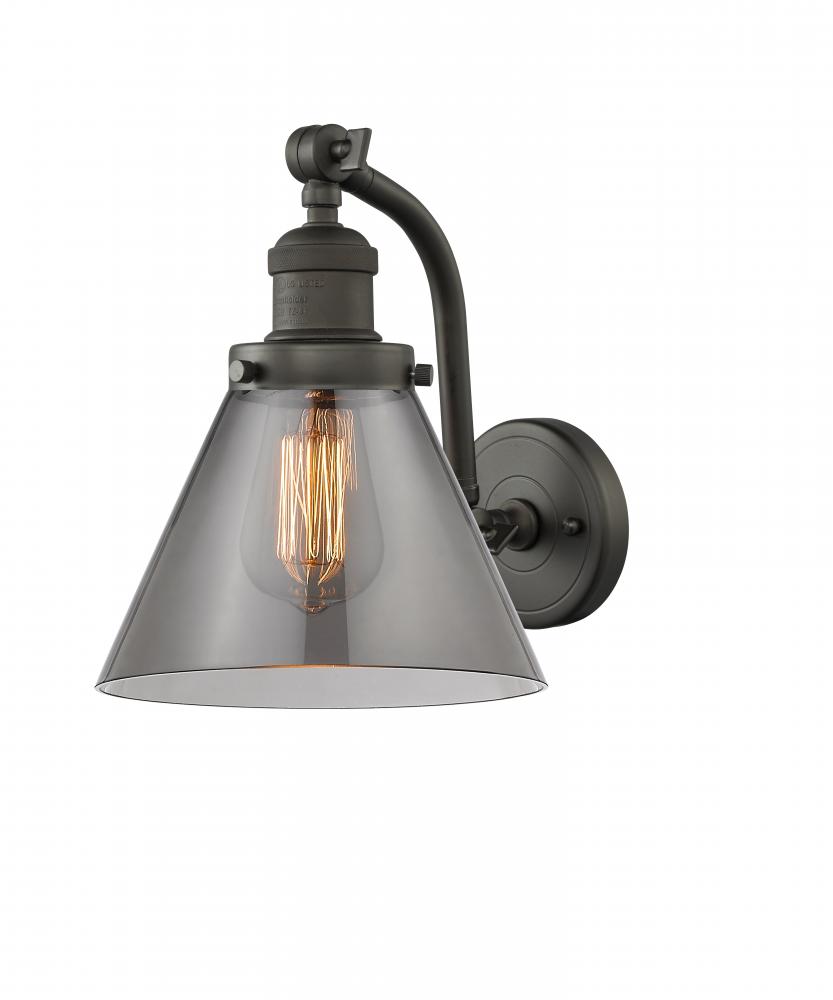 Cone - 1 Light - 8 inch - Oil Rubbed Bronze - Adjustable Sconce