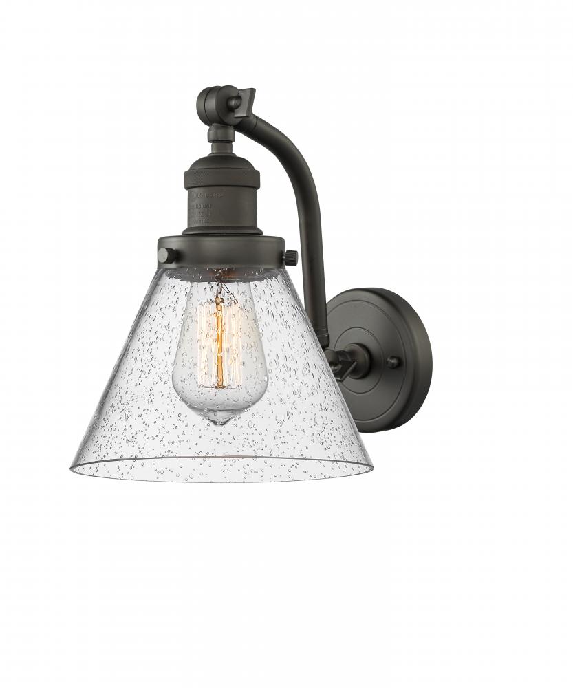 Cone - 1 Light - 8 inch - Oil Rubbed Bronze - Adjustable Sconce