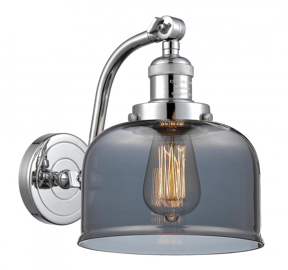Bell - 1 Light - 8 inch - Polished Chrome - Adjustable Sconce