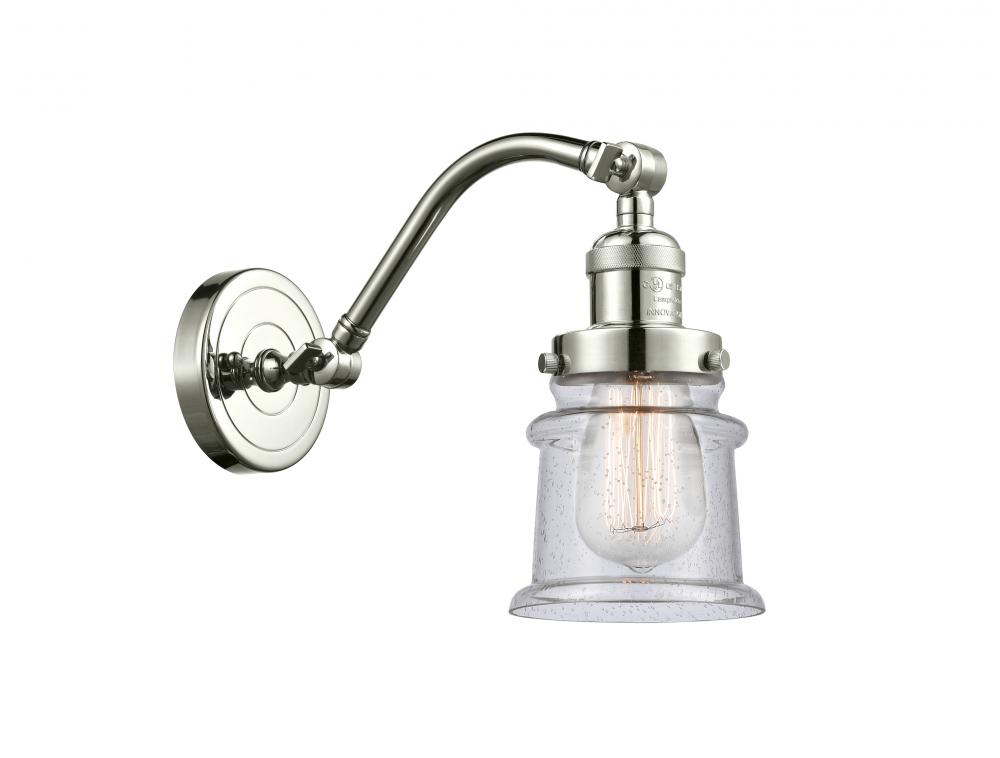 Canton - 1 Light - 7 inch - Polished Nickel - Adjustable Sconce