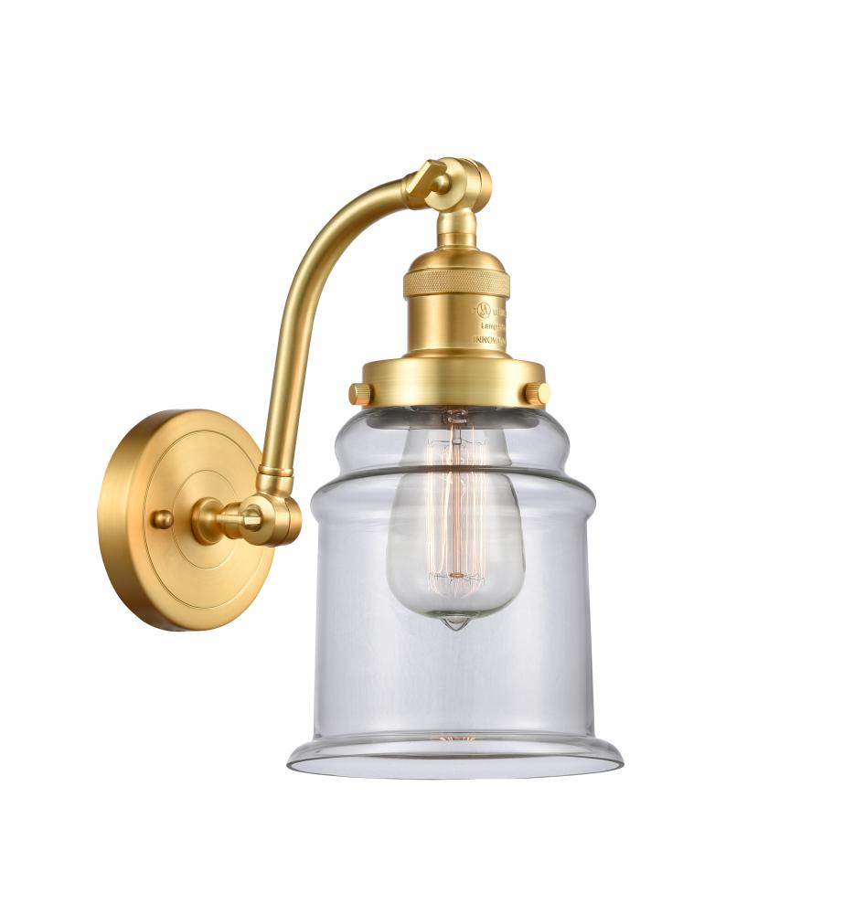 Canton - 1 Light - 6 inch - Satin Gold - Adjustable Sconce