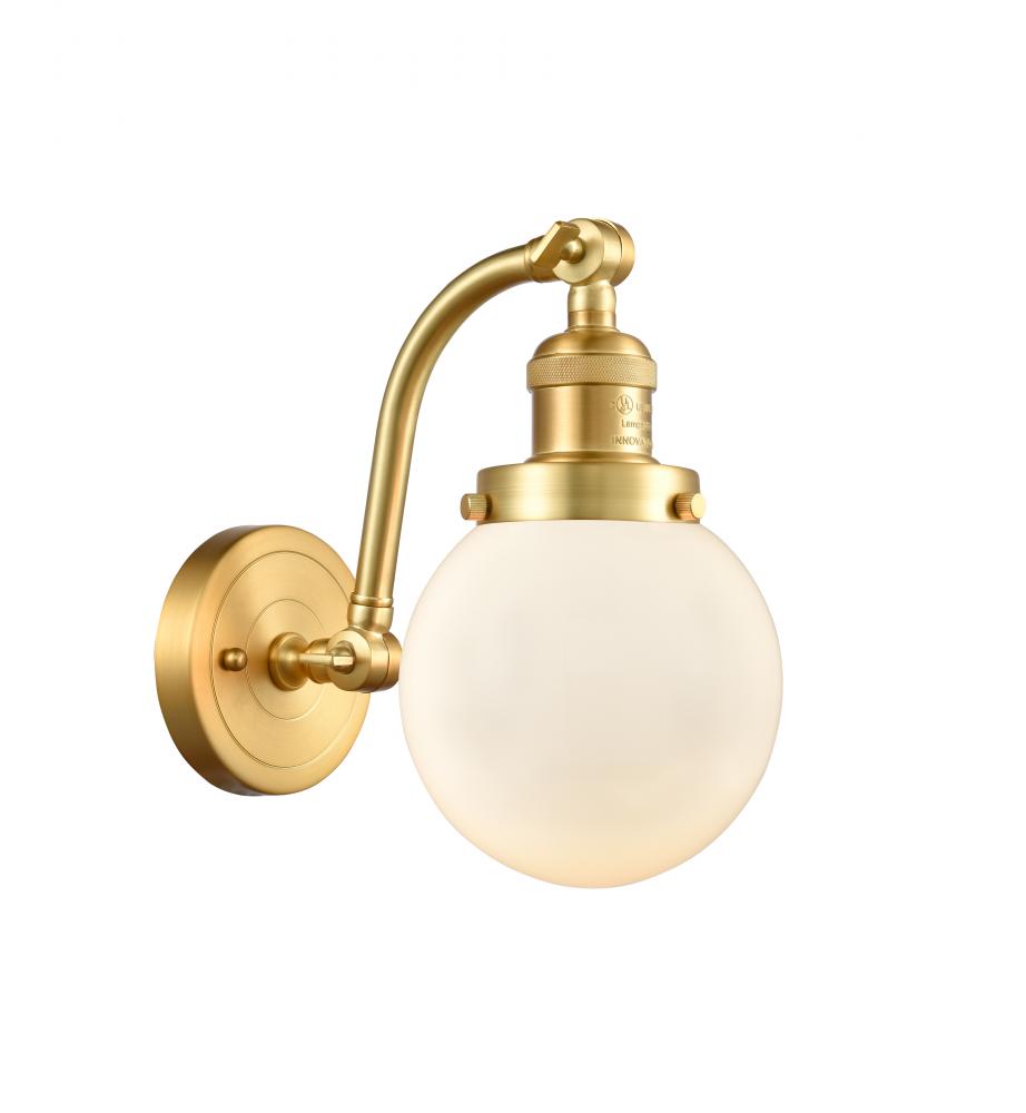 Beacon - 1 Light - 6 inch - Satin Gold - Adjustable Sconce