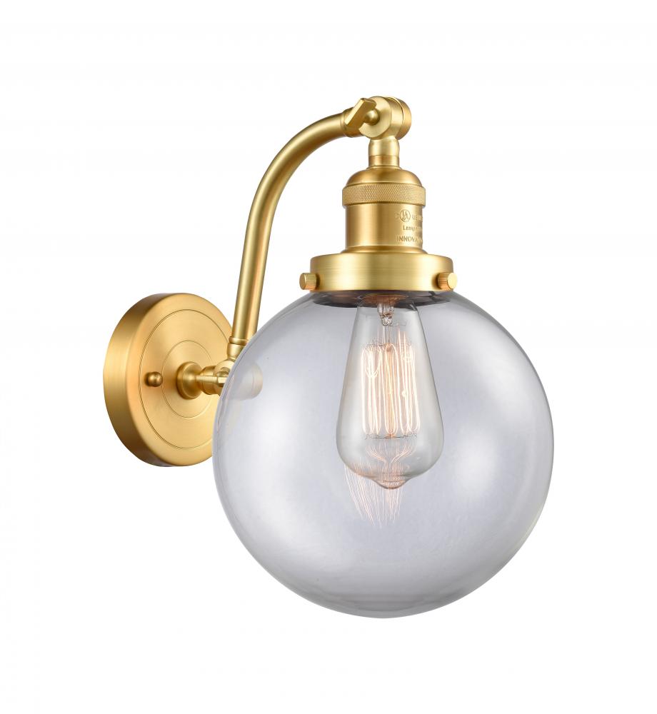 Beacon - 1 Light - 8 inch - Satin Gold - Adjustable Sconce