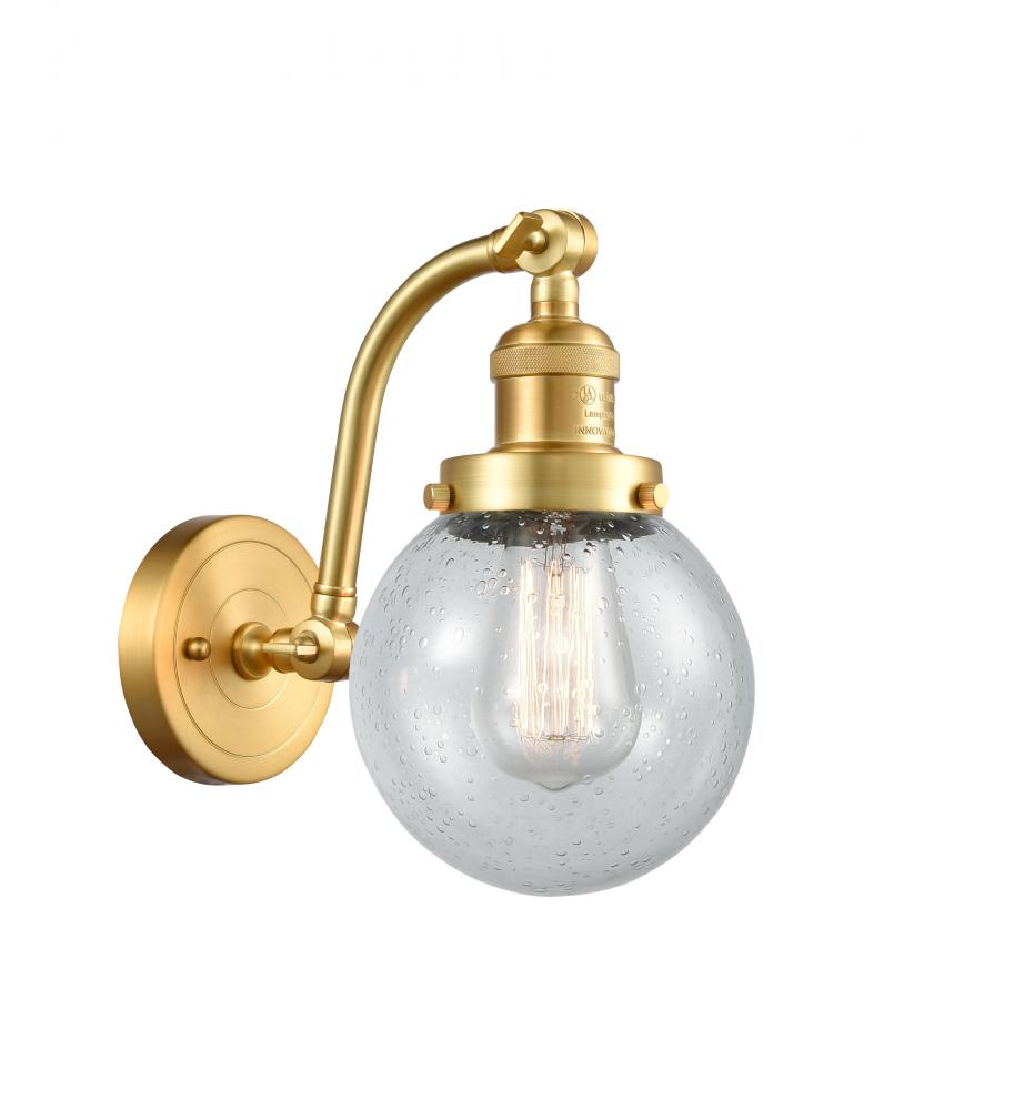 Beacon - 1 Light - 6 inch - Satin Gold - Adjustable Sconce