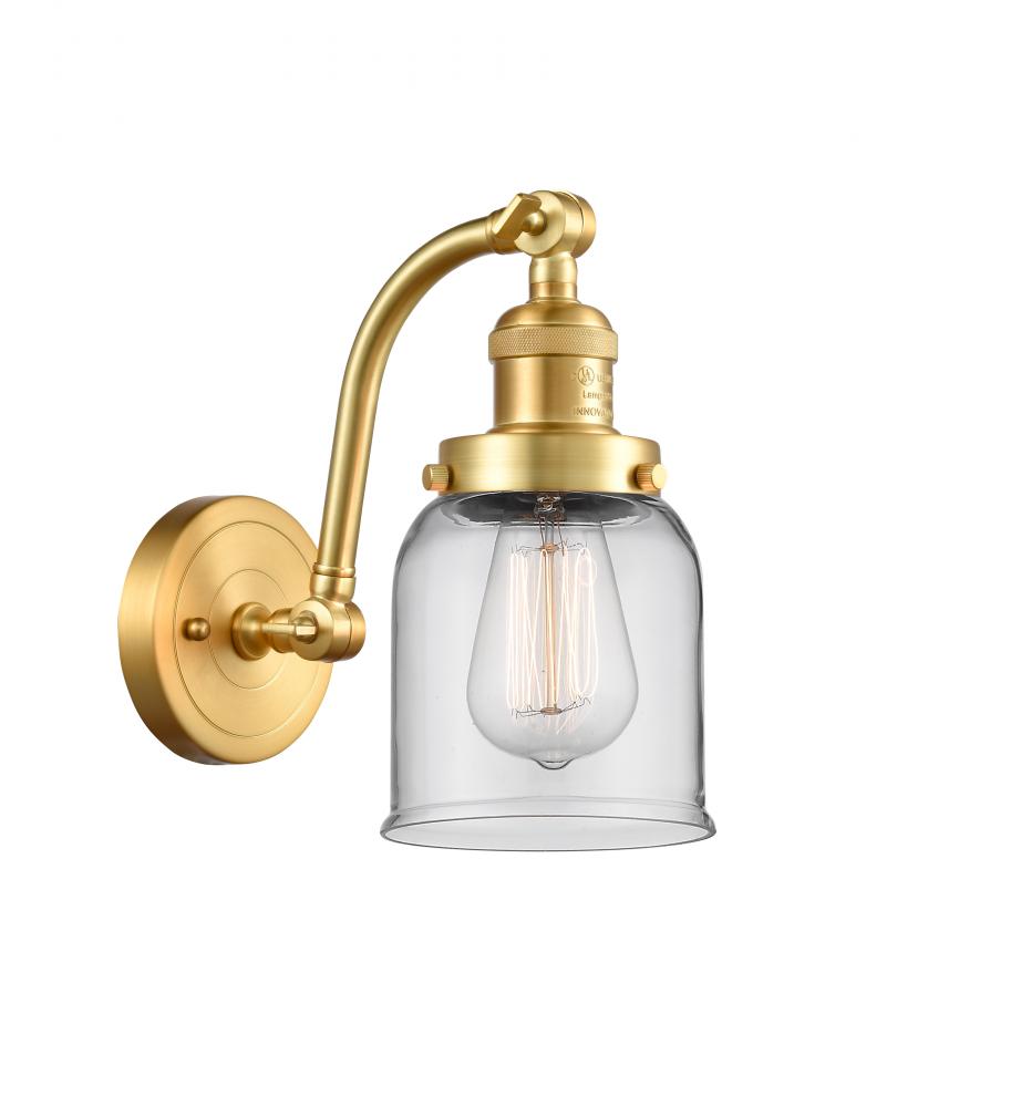 Bell - 1 Light - 5 inch - Satin Gold - Adjustable Sconce
