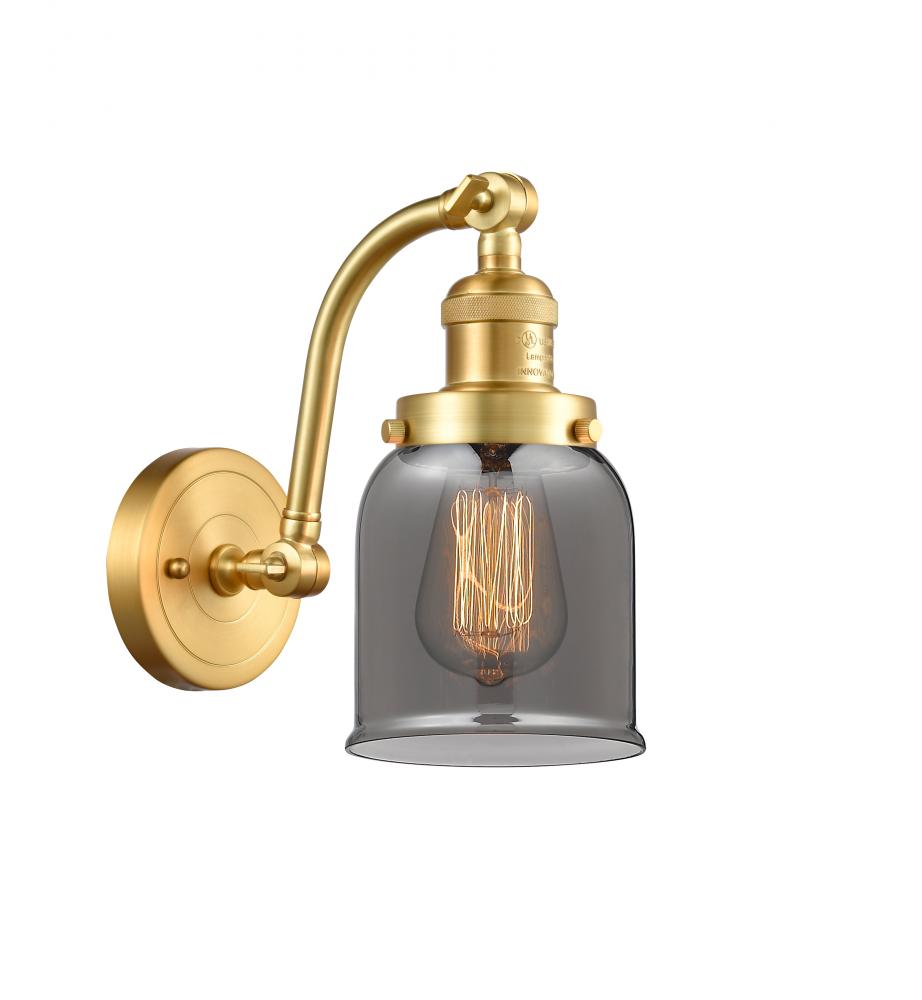 Bell - 1 Light - 5 inch - Satin Gold - Adjustable Sconce