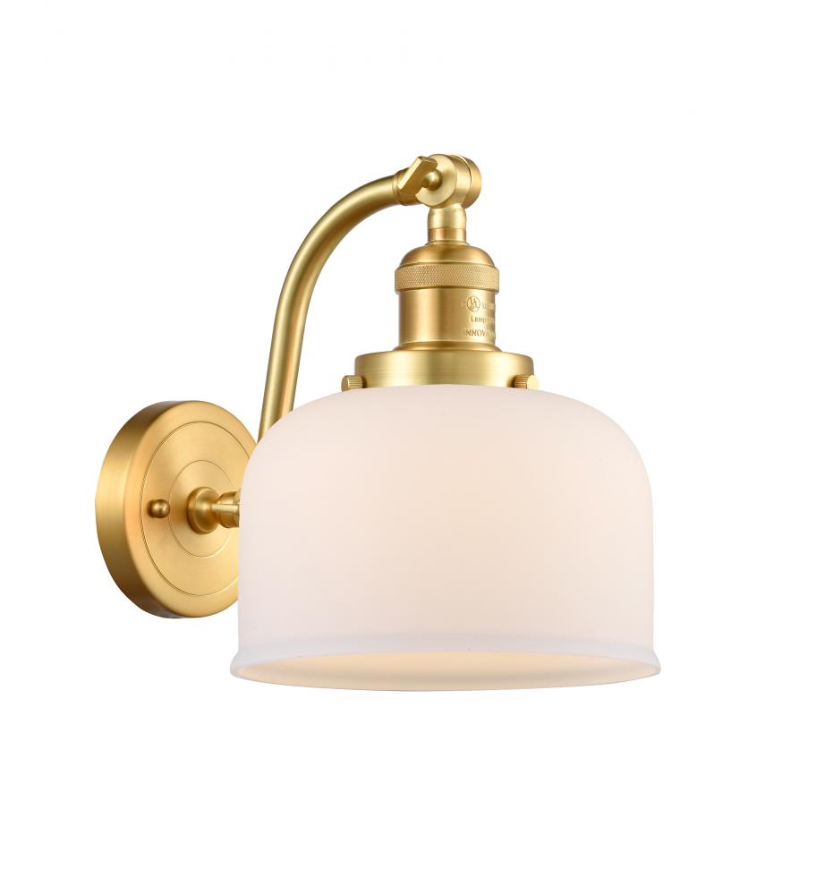 Bell - 1 Light - 8 inch - Satin Gold - Adjustable Sconce